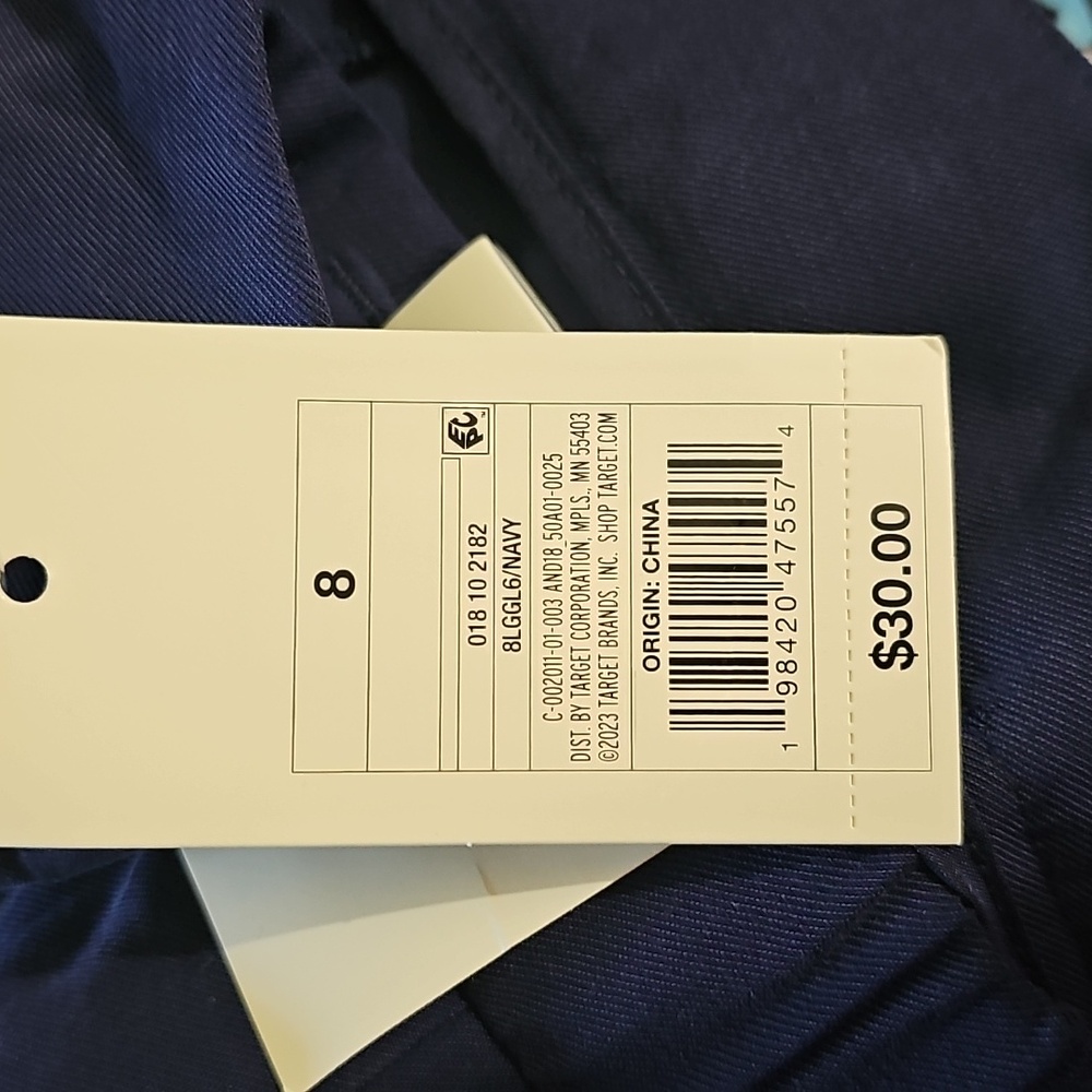 A New Day Women's High-Rise Stovepipe Trousers-Navy - Picture 4 of 5